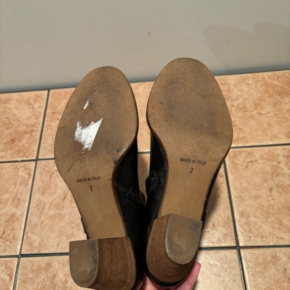 Madewell The Billie Leather Ankle Boot in Black Size 7 - Picture 9 of 11